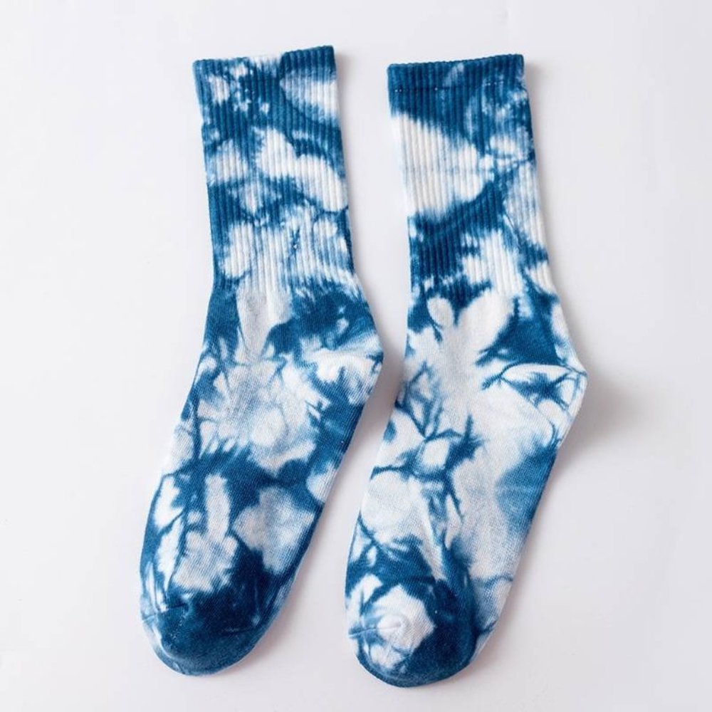 Tie-Dye tube socks (blue) qty 3